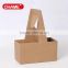 disposable kraft paper coffee cup carrier/cardboard cup holder