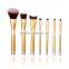 7pcs private label facial cleansing makeup cosmetic brush set face make up wholesale