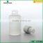 65ml frosted round glass lotion bottle with clear cap