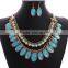 2016 Bohemian Style Triple Resin Teardrop Diamond Jewelry Sets