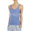 Basic Singlet Cotton Modal-Blue