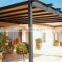 recycled backyard outside hollow composite wood decking wpc decking round metal gazebo