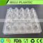 disposable plastic egg tray clear packing plastic tray with lid