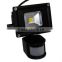 High efficiency photo bf white/warm led Motion flood light with sensor 30w