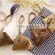 promotional gift cheap bag small triangle shape cotton bag cotton wallet mini handbag coin purse Pattern Canvas wallet