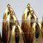24k gold or platinum quartz crystal singing bell with design