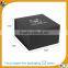 Black rigid paper packaging vintage stetson hat box