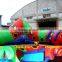 Sunjoy amesement park caterpillar bounce tunnel inflatable castles house