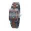 Mixed color Wristwatch Wooden Water Resistant Wooden WristWatch Women Men Wristwatch Wooden