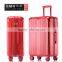 ABS+PC aluminum wrap angle match color airplane wheels zipper luggage trolley