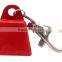 Small cow bell Keyring in custom color with logo printing for promo as gift