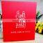 red color Notre Dame de Paris 3d handmade pop up business cards