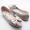2016 fancy shoes china point toe flat shoes colorful bow ballerina shoes