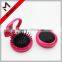 Plastic round travel hair brush mirror for kids