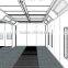 JF 2 in 1 spray booth painting line big air volume 8 meter for car repair shop