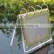 V shape Handmade custom flip acrylic menu display stand roll menu display holder