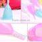 reusable medical grade silicone feminine menstrual cup menstrual pads