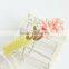 MYLOVE factory wholesale pink robbon handmade flower hair barrette