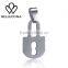 Factory directly sale Fashion 316L stainless steel jewelry lock necklace pendant for men women