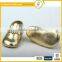gold shoes fashion Bright PU leather baby leather shoes