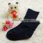 High quality solid color autumn winter thick thermal long sport socks kids children