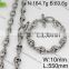 Hot classic stainless steel necklace set jewelry set in steel color