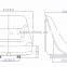 Most light Plastic bottom Universal agricultural part Tractor seat harvester seat