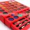 Chinese Factories Wholesale Custom Hit 60 Color Cosmetic Box, Red Eye Shadow Box