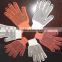 7G or 10G knitted white industrial cotton gloves