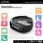 J-Style smart silicone chain link bracelet digital pedometer wtih continuous heart rate monitor