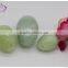 only polished hand-made natural green Xiuyan jade stone kegel egg weights kegel egg stone with gift box
