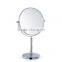 High quality metal electric magnifying desktop makeup mirror, double sides cosmetic mirror