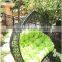 Water Drop Shape White Synthetic Rattan Outdoor Lover Seat Swing Chair
