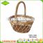 Custom size small hanging storage wholesale wicker basket with handle for gift
