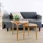 Bamboo Round Three Corner Coffee Table