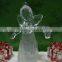 Clear Acrylic led color changing music angel for decoration