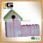 Cute house shaped wooden flower pots