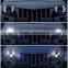 7inch Round LED Headlights with DRL Halo Angel Eyes Turn Signal for Jeep Wrangler JK TJ LJ