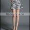 summer lady leopard print fancy fish tail short flare skirt customized