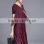 Formal fake two pieces ladies draped custom fit mid-Thigh dress