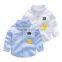 S33464W Children Cotton Long Sleeve Baby Boys Cute Embroidery Blouses