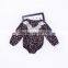S33589W Baby Girls Floral Printed Tassels Crochet Clothing Romper