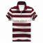 High quality Men's short sleeve slim fit softextile cotton stripe POLO t shirts