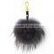 Myfur High Quality Real Raccoon Fur Keychain/Real Raccoon Fur Pom poms/Pom pom Fur Key chain