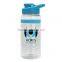 USA Made 20 oz. BPA-Free Tritan Stripe Water Bottle With Drink-Thru Lid - has snap lid, silicone grip and comes with your logo