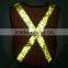 High performance adjustable mesh safety vest with PVC tape