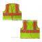 ANSI /ISEA 107-2015 Standard Yellow Orange High Visibility Fluorescent Polyester Ansi Safety Vest