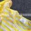 2016 Easter design new baby kids yellow strpies Easter girls outfits boutique clothing with matching headband and necklace set