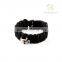 China Supplier Adjustable Stainless Custom Double Anchor Bracelet Paracord PC6017-3