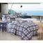 domitory cotton stripes&grid 3 pcs Single duvet cover set